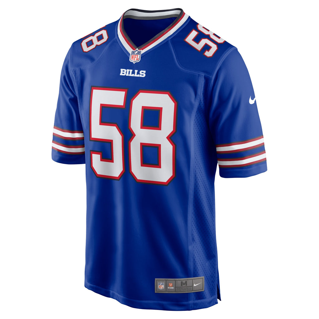 Matt Milano Buffalo Bills Game Player Jersey - Royal