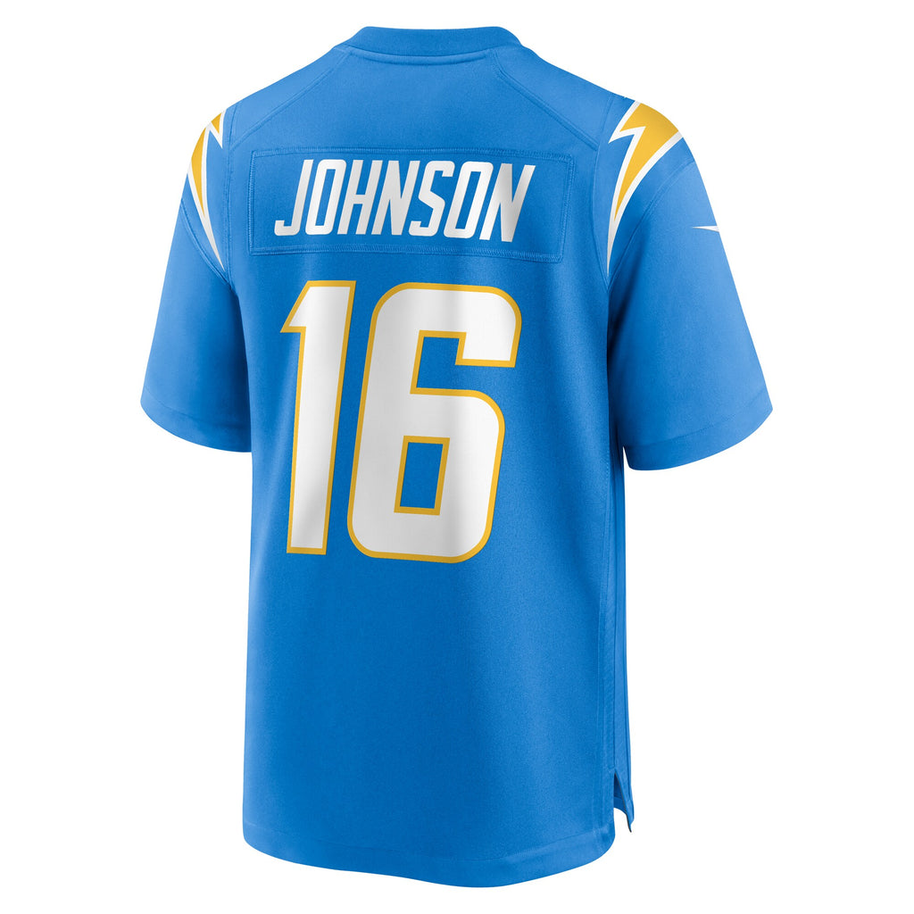 Tyler Johnson Los Angeles Chargers Team Game Jersey - ?Powder Blue