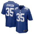 Leonard Johnson New York Giants Game Player Jersey - Royal