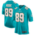 Nat Moore Miami Dolphins Game Retired Player Jersey - Aqua