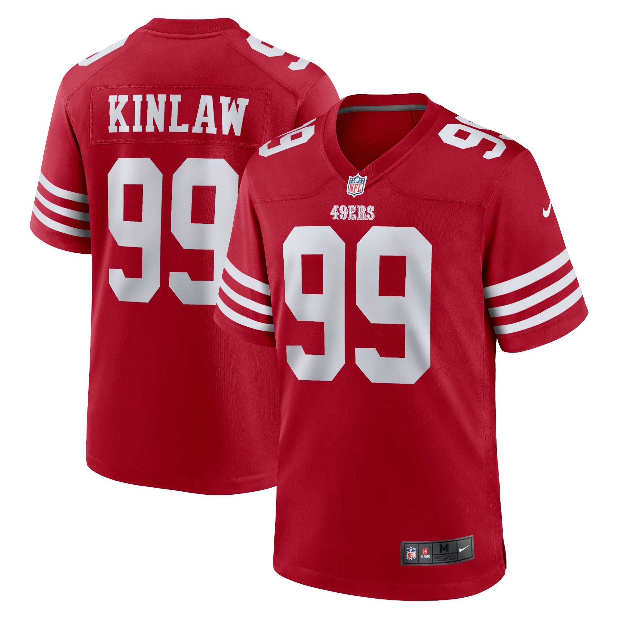 Javon Kinlaw San Francisco 49ers Team Player Game Jersey - Scarlet