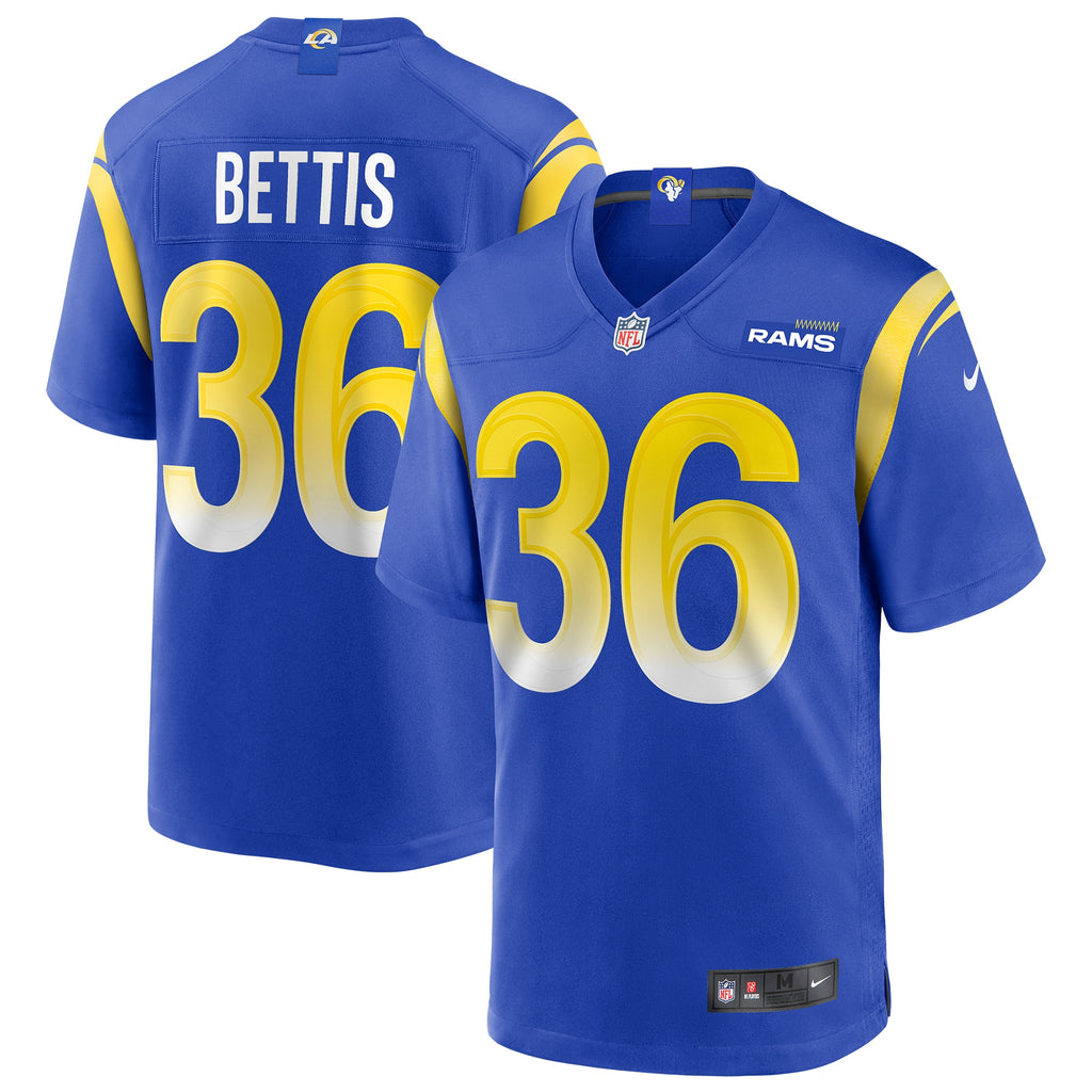 Jerome Bettis Los Angeles Rams Game Retired Player Jersey - Royal