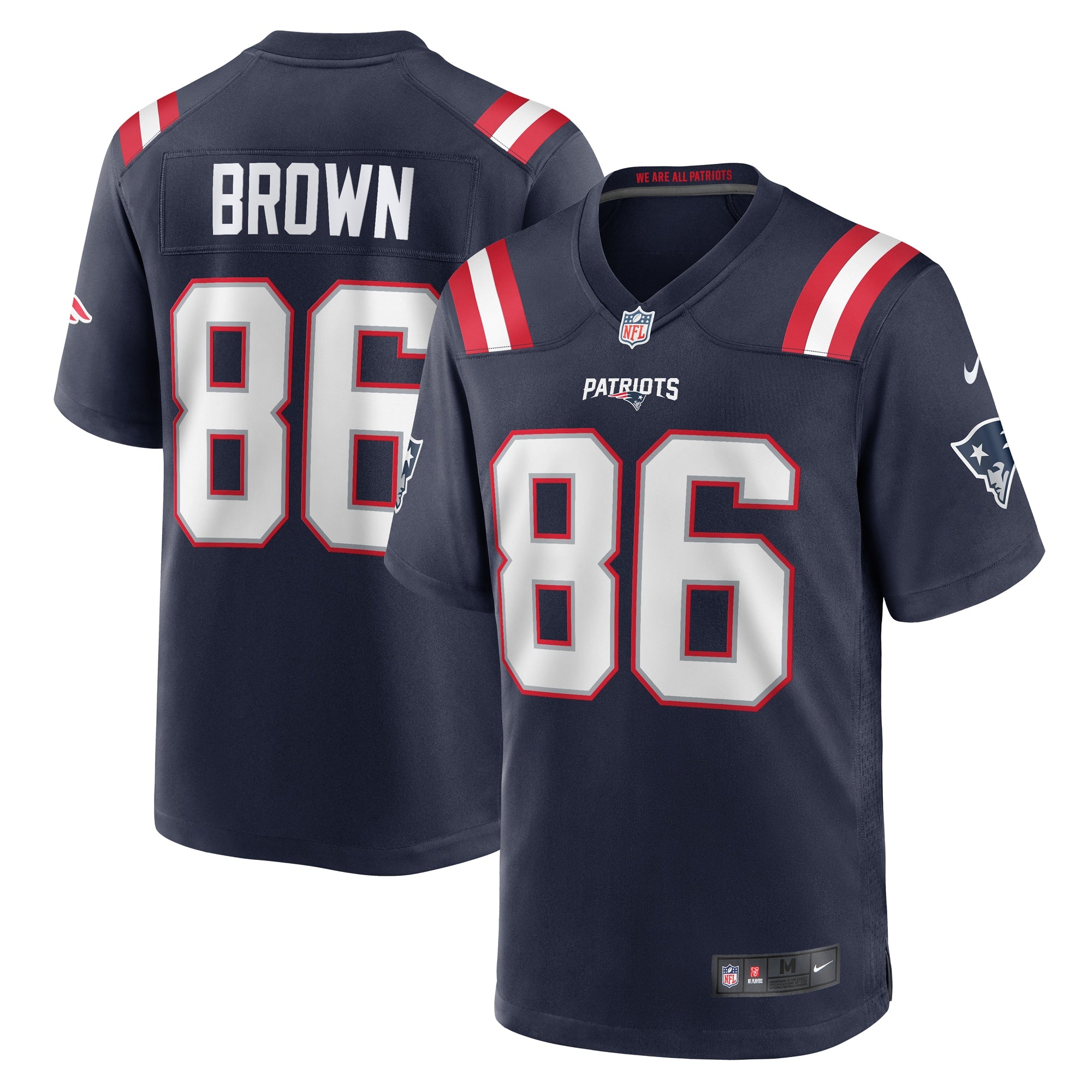 Pharaoh Brown New England Patriots Team Game Jersey - ?Navy