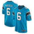 Men's Carolina Panthers Baker Mayfield Alternate Player Game Jersey Blue