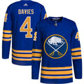 Jeremy Davies Buffalo Sabres Home Authentic Pro Jersey - Royal