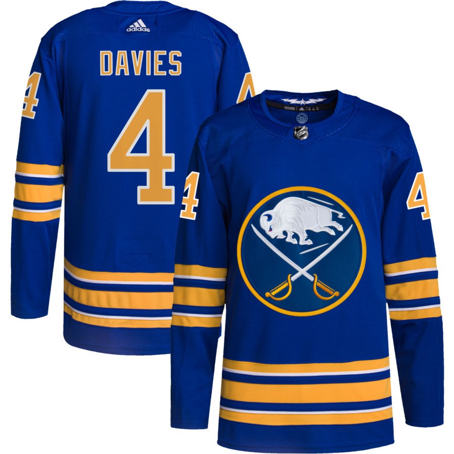 Jeremy Davies Buffalo Sabres Home Authentic Pro Jersey - Royal