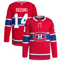 Nick Suzuki Montreal Canadiens Home Primegreen Authentic Pro Jersey - Red