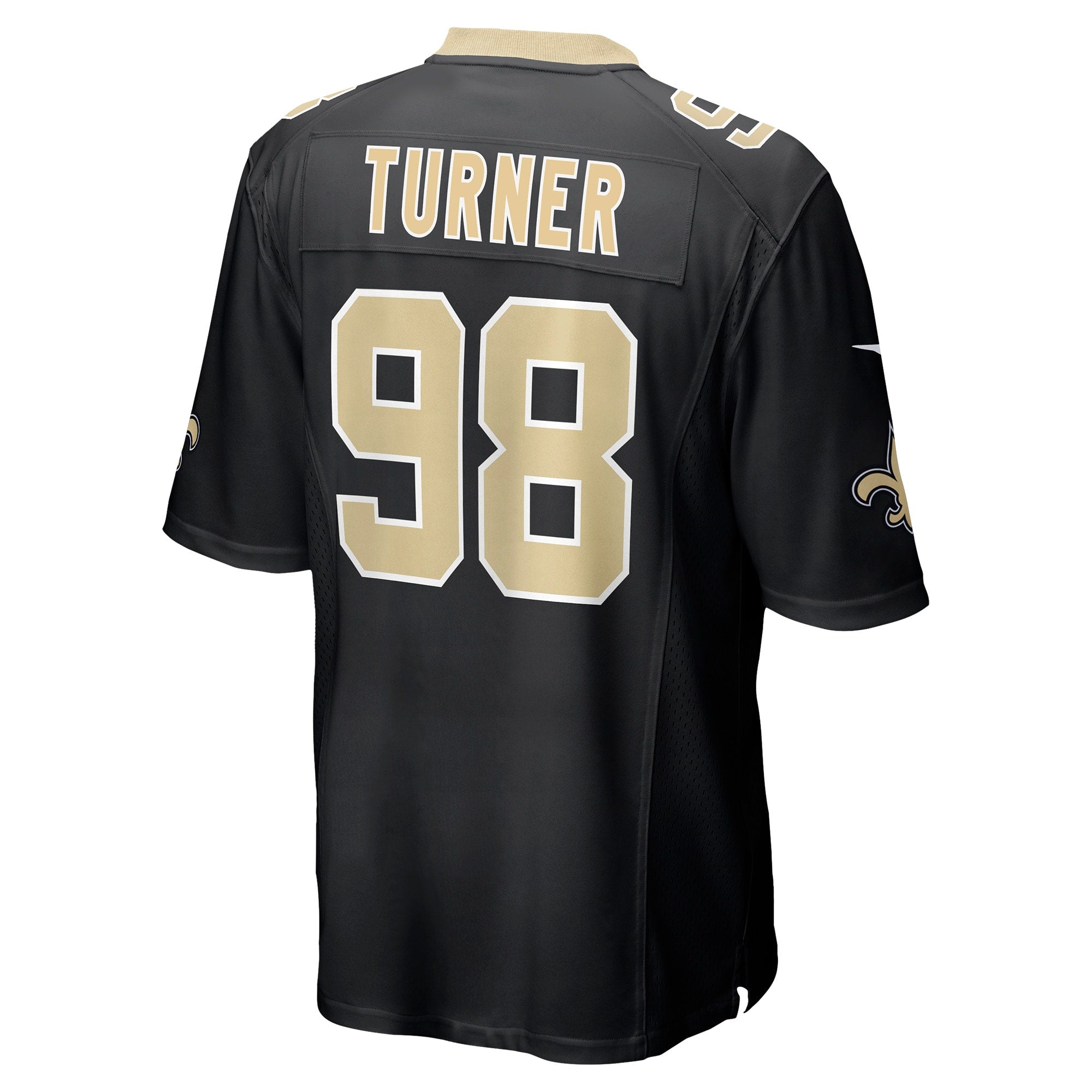 Payton Turner New Orleans Saints Game Jersey - Black