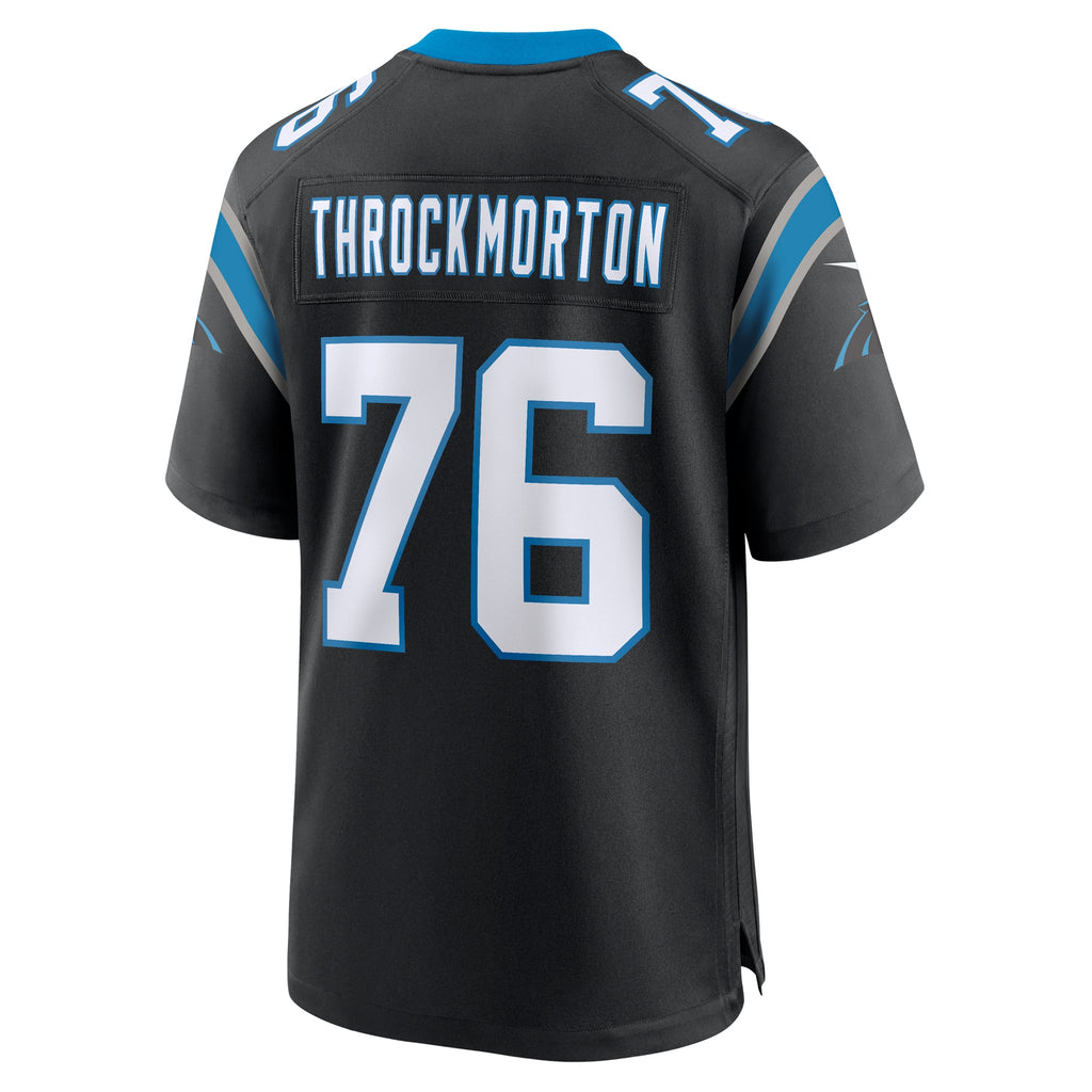 Calvin Throckmorton Carolina Panthers Team Game Jersey - ?Black
