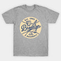 Brooklyn Dodgers Glove & Bat By Buck Tee T-Shirt