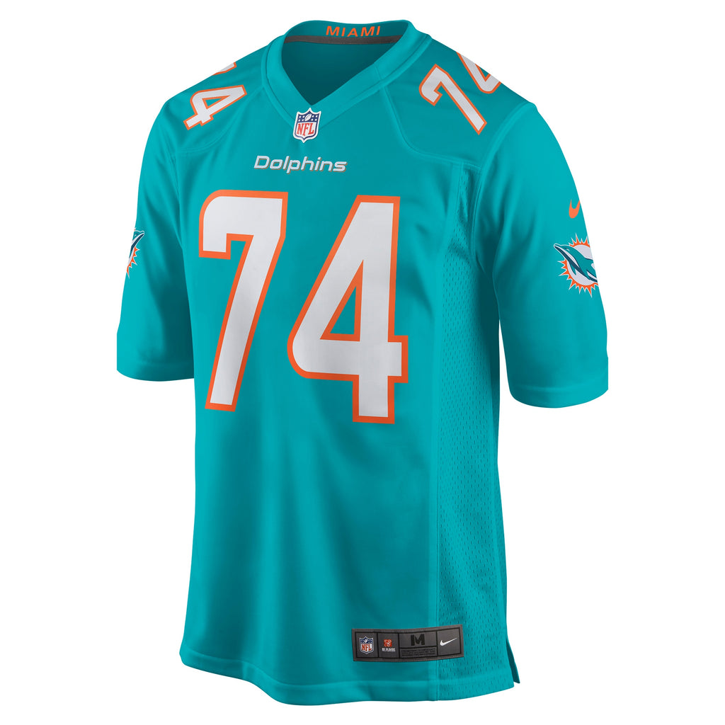 Liam Eichenberg Miami Dolphins Game Jersey - Aqua