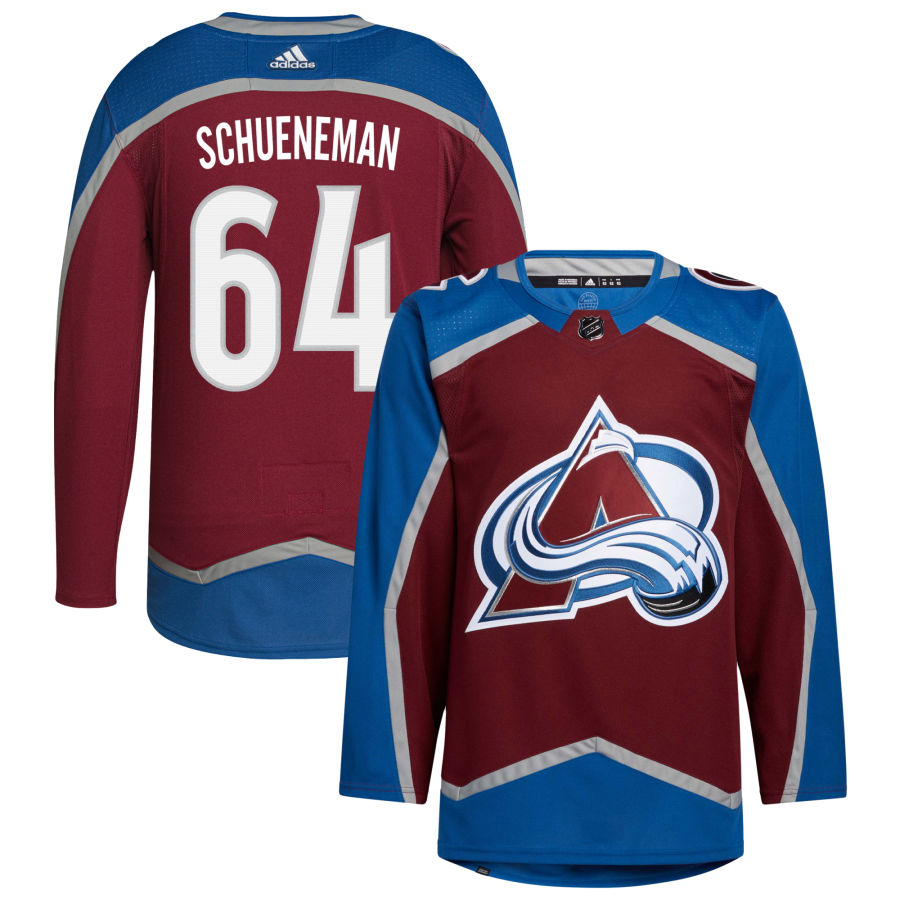 Corey Schueneman Colorado Avalanche Home Primegreen Authentic Pro Jersey - Burgundy