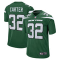 Michael Carter New York Jets Game Jersey - Gotham Green