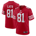 Cameron Latu San Francisco 49ers Team Game Jersey - Scarlet