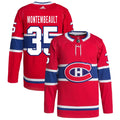 Sam Montembeault Montreal Canadiens Home Primegreen Authentic Pro Jersey - Red