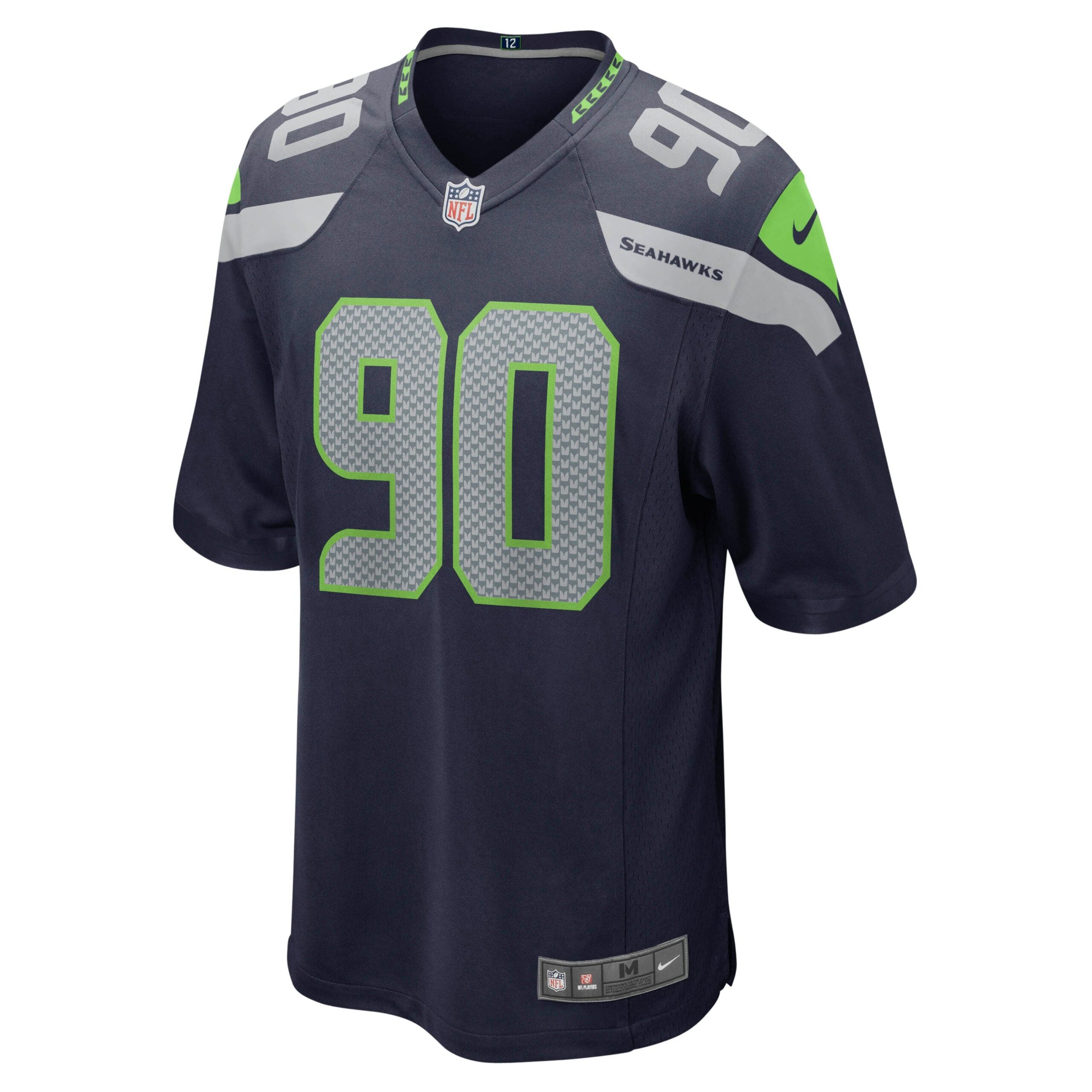Bryan Mone Seattle Seahawks Game Jersey - College Navy
