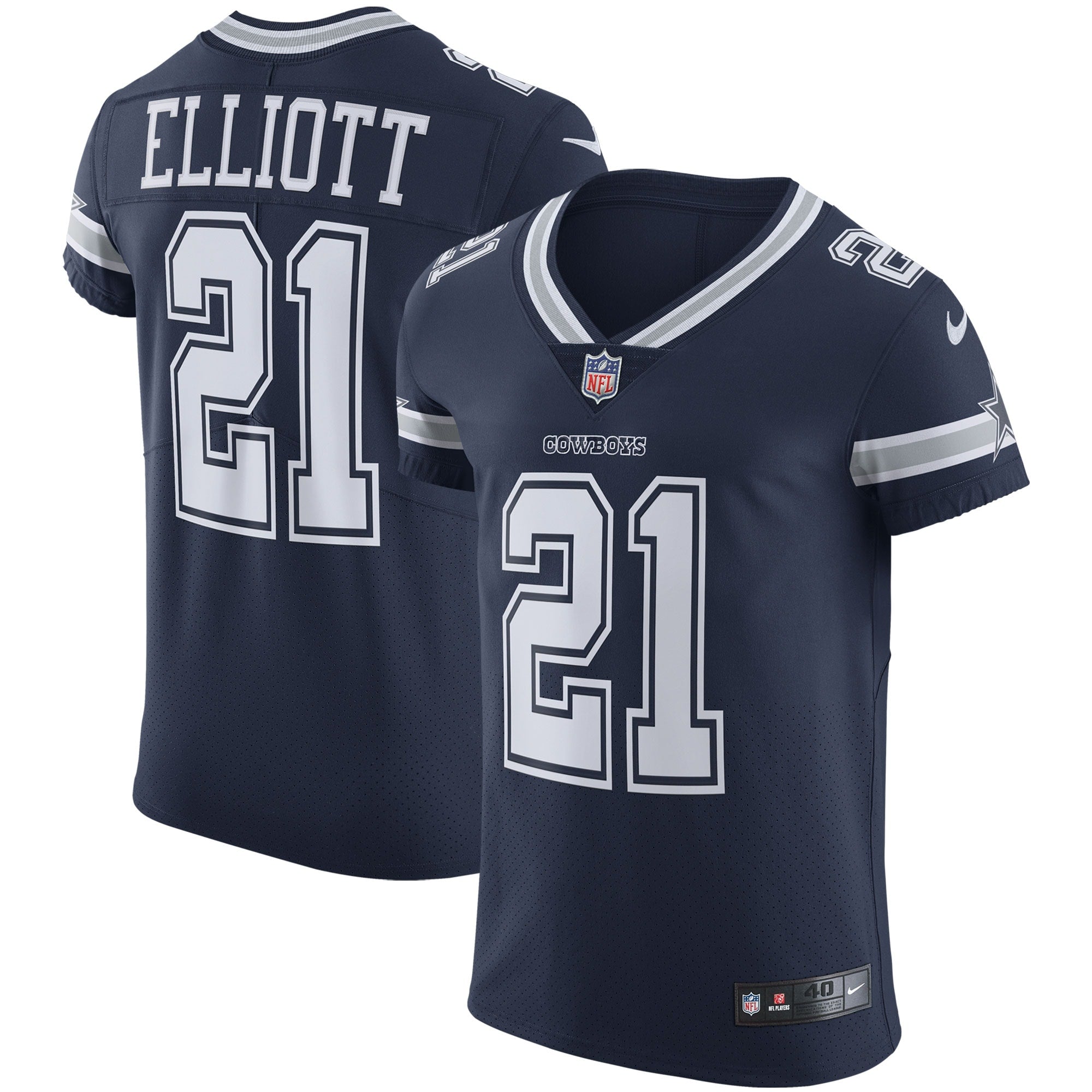 Ezekiel Elliott Dallas Cowboys Vapor Elite Jersey - Navy