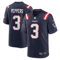 Jabrill Peppers New England Patriots Game Jersey - Navy
