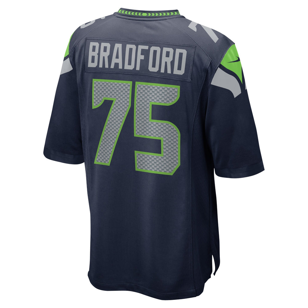 Anthony Bradford Seattle Seahawks Team Game Jersey - College Navy