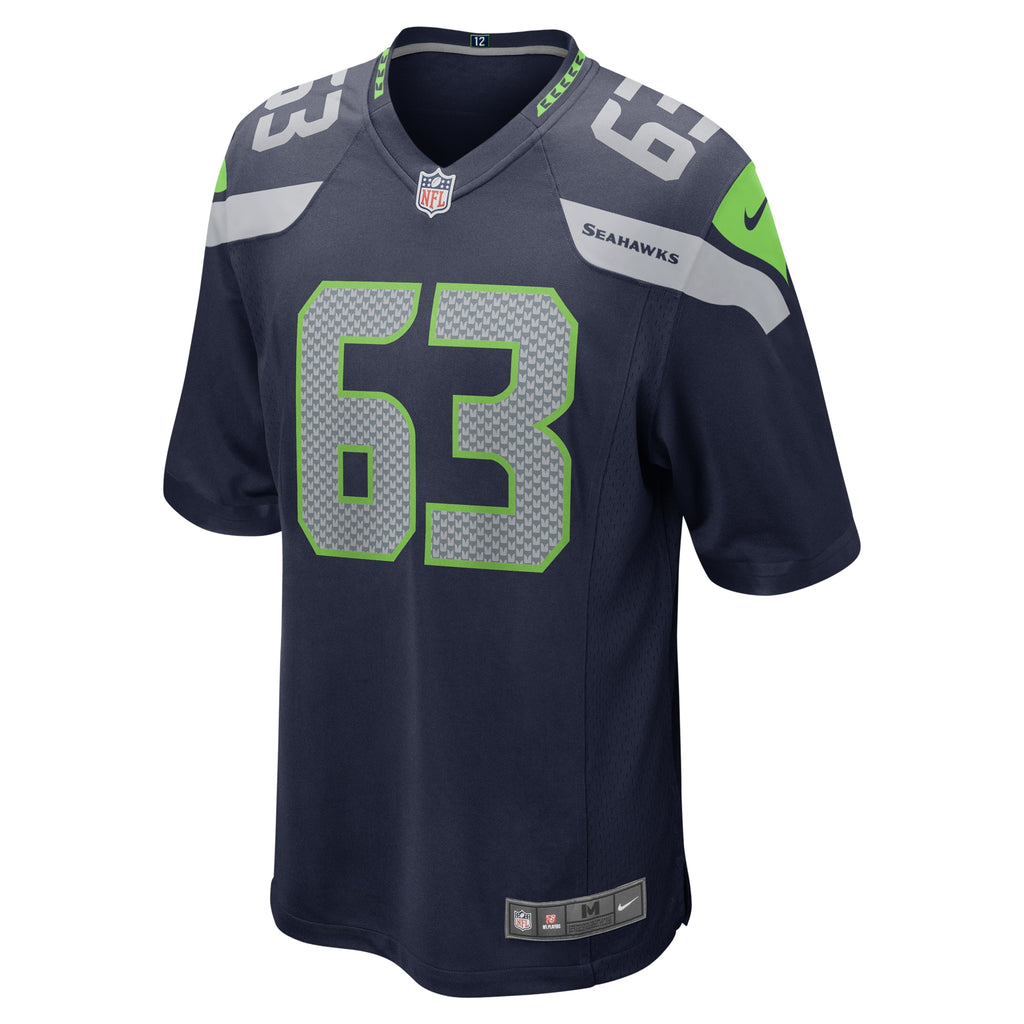 Evan Brown Seattle Seahawks Game Jersey - College Navy