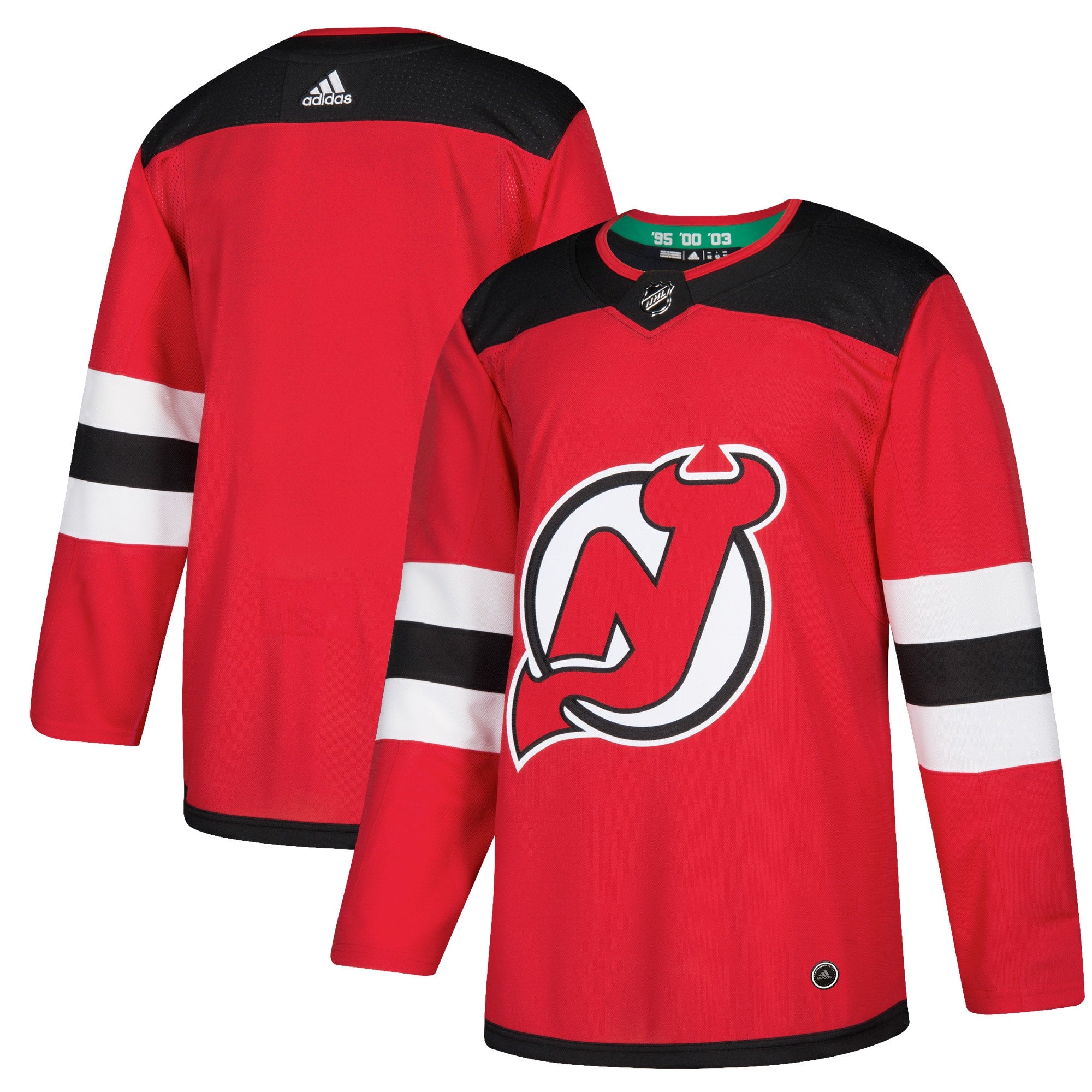 New Jersey Devils Home Authentic Blank Jersey - Red