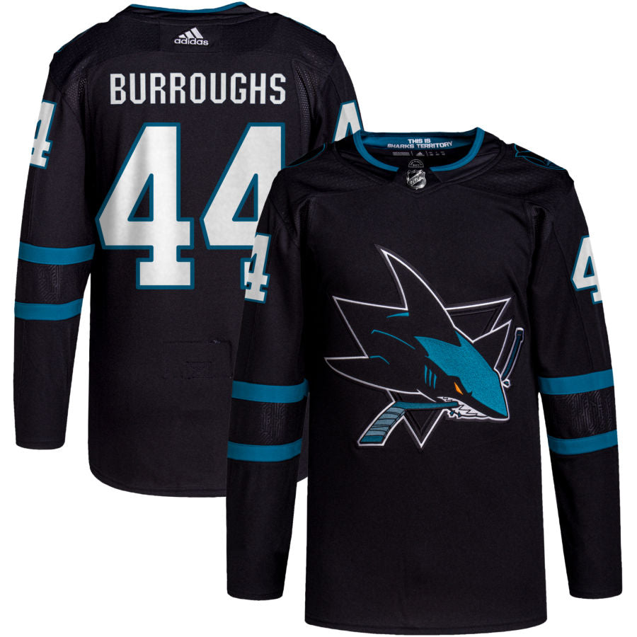 Kyle Burroughs San Jose Sharks Alternate Primegreen Authentic Pro Jersey - Black