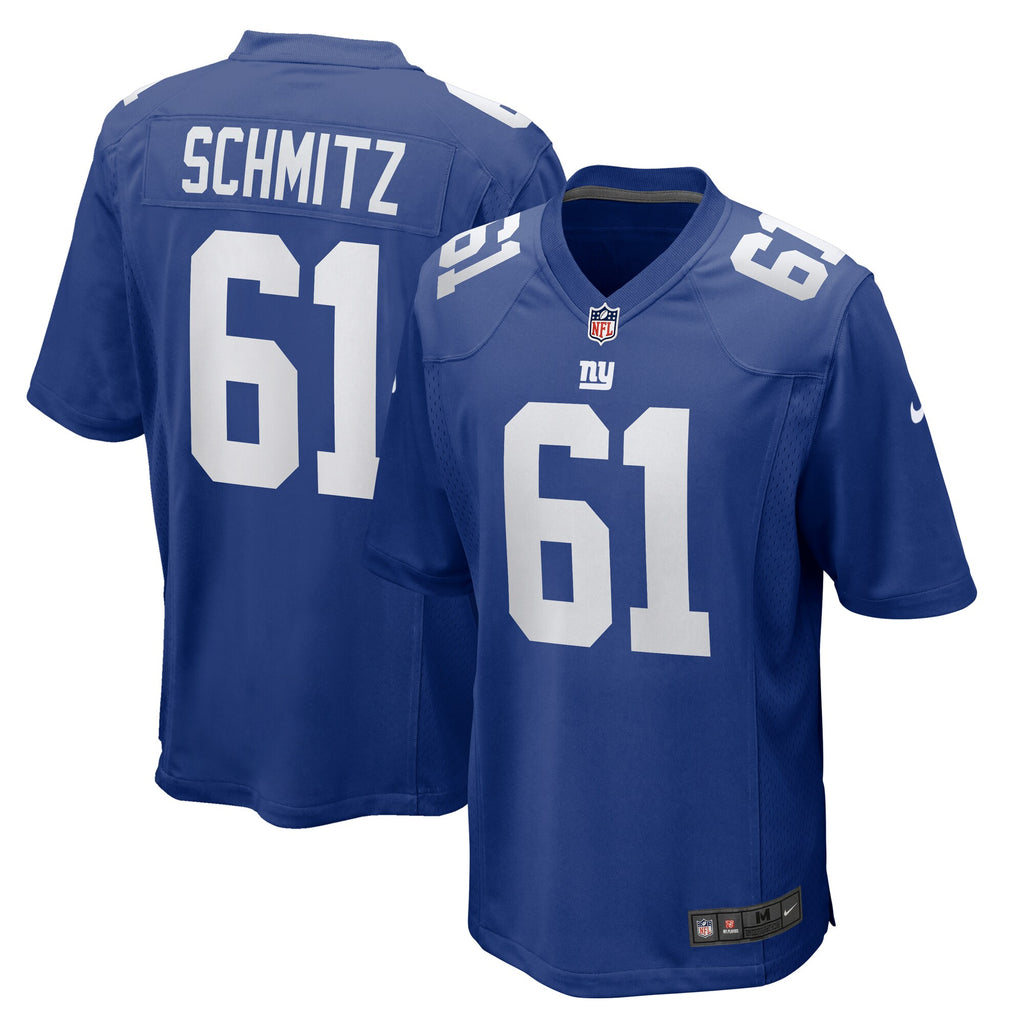 John Michael Schmitz New York Giants Team Game Jersey - ?Royal