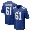 John Michael Schmitz New York Giants Team Game Jersey - ?Royal