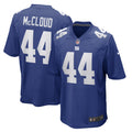 Nick McCloud New York Giants Game Player Jersey - Royal