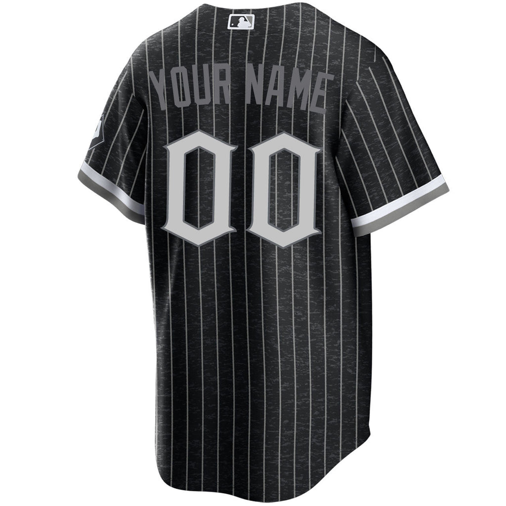 Custom Name Chicago White Sox Black City Connect Replica Men's Jersey