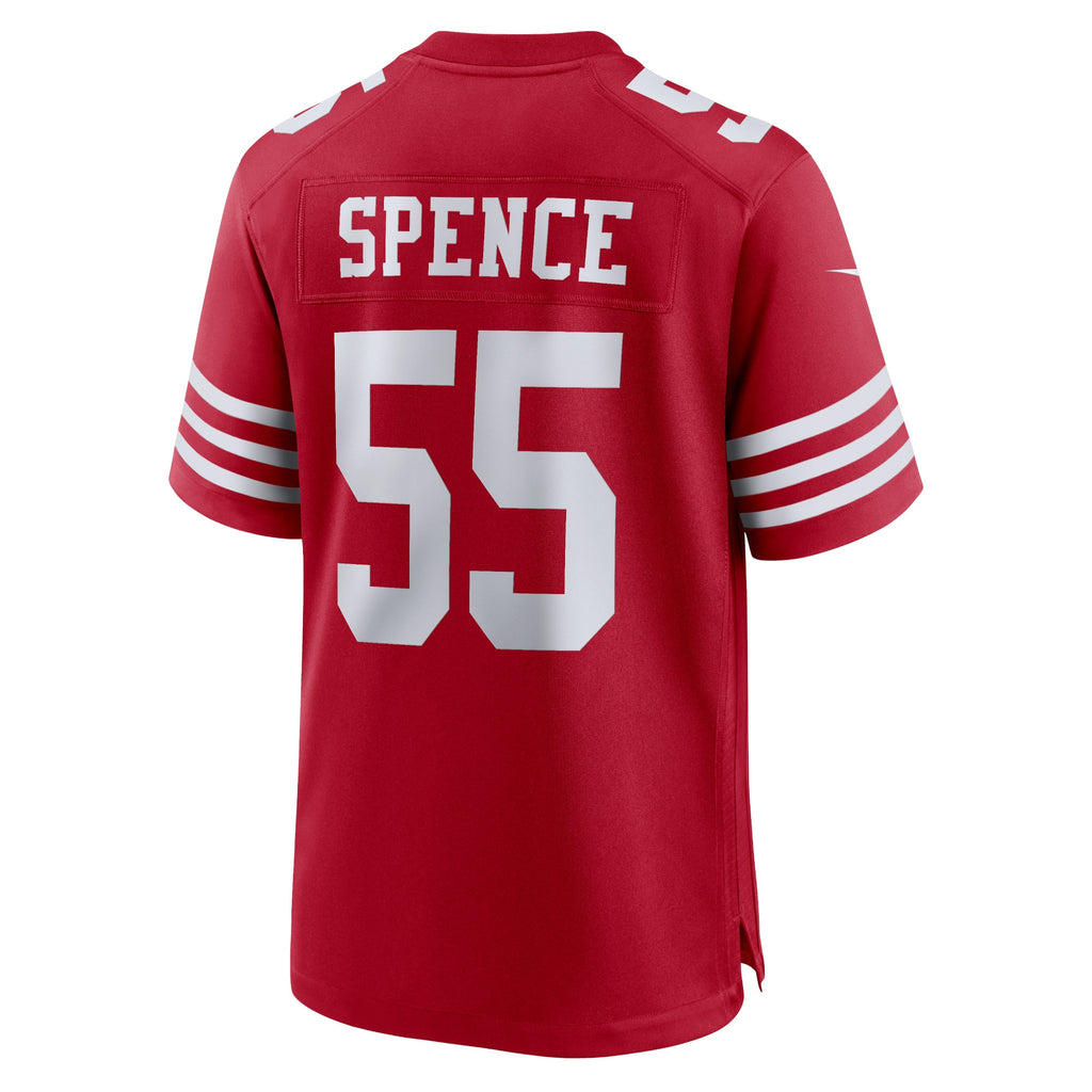 Akeem Spence San Francisco 49ers Home Game Player Jersey - Scarlet