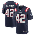J.J. Taylor New England Patriots Team Game Jersey - Navy