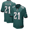Eric Allen Philadelphia Eagles Game Retired Player Jersey - Midnight Green