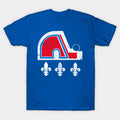 Quebec Nordiques  -- 90S Hockey Team T-Shirt