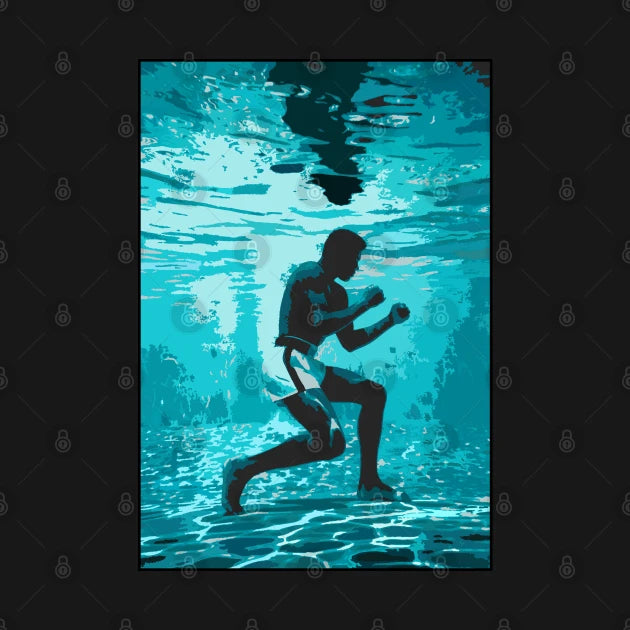 Muhammad Ali Underwater Boxing T-Shirt