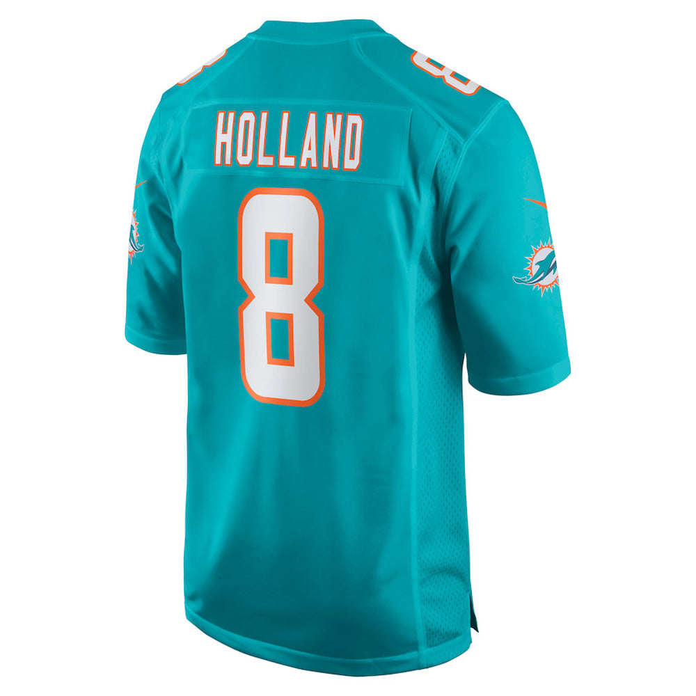 Men's Miami Dolphins Jevon Holland Game Jersey - Aqua