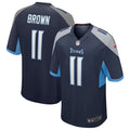 AJ Brown Tennessee Titans Game Jersey - Navy