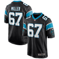 John Miller Carolina Panthers Game Jersey - Black