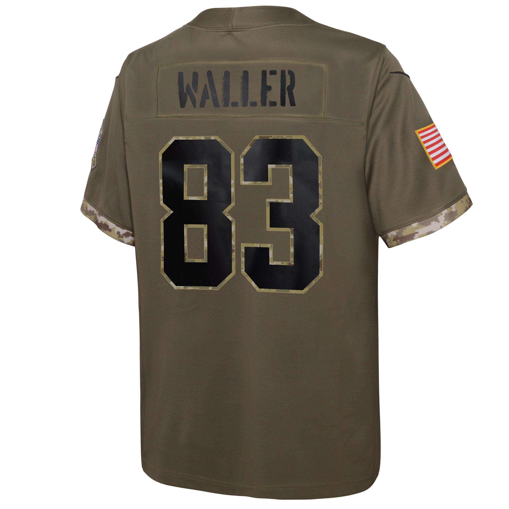 Darren Waller Las Vegas Raiders Youth 2022 Salute To Service Player Limited Jersey - Olive