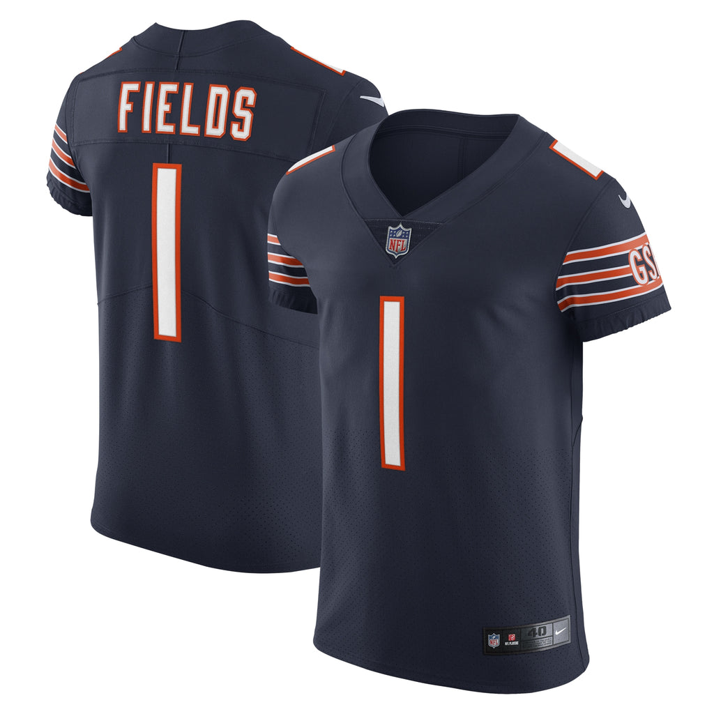 Justin Fields Chicago Bears Vapor Elite Jersey - Navy