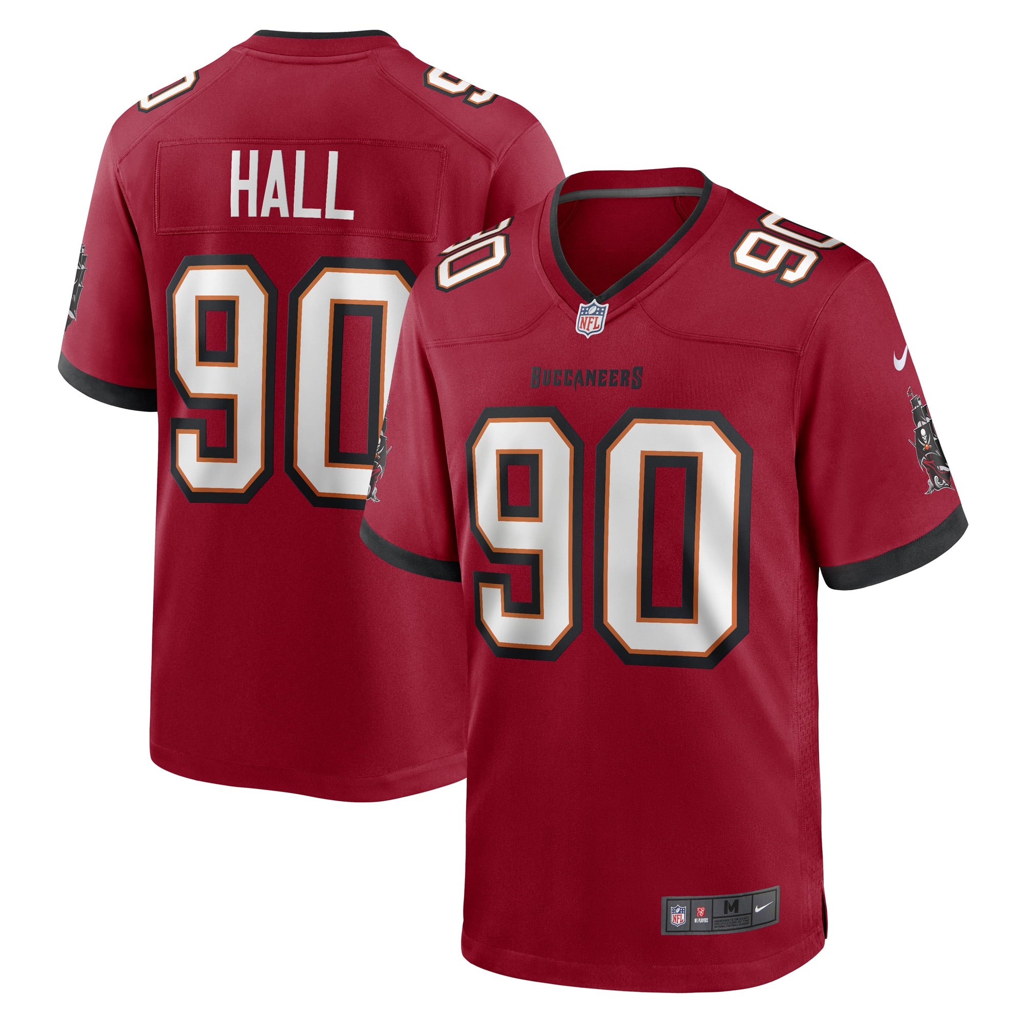 Logan Hall Tampa Bay Buccaneers Game Player Jersey - Red