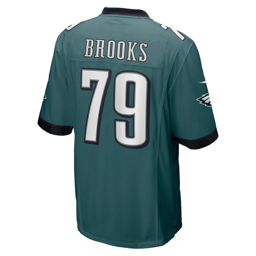Brandon Brooks Philadelphia Eagles Game Jersey - Midnight Green