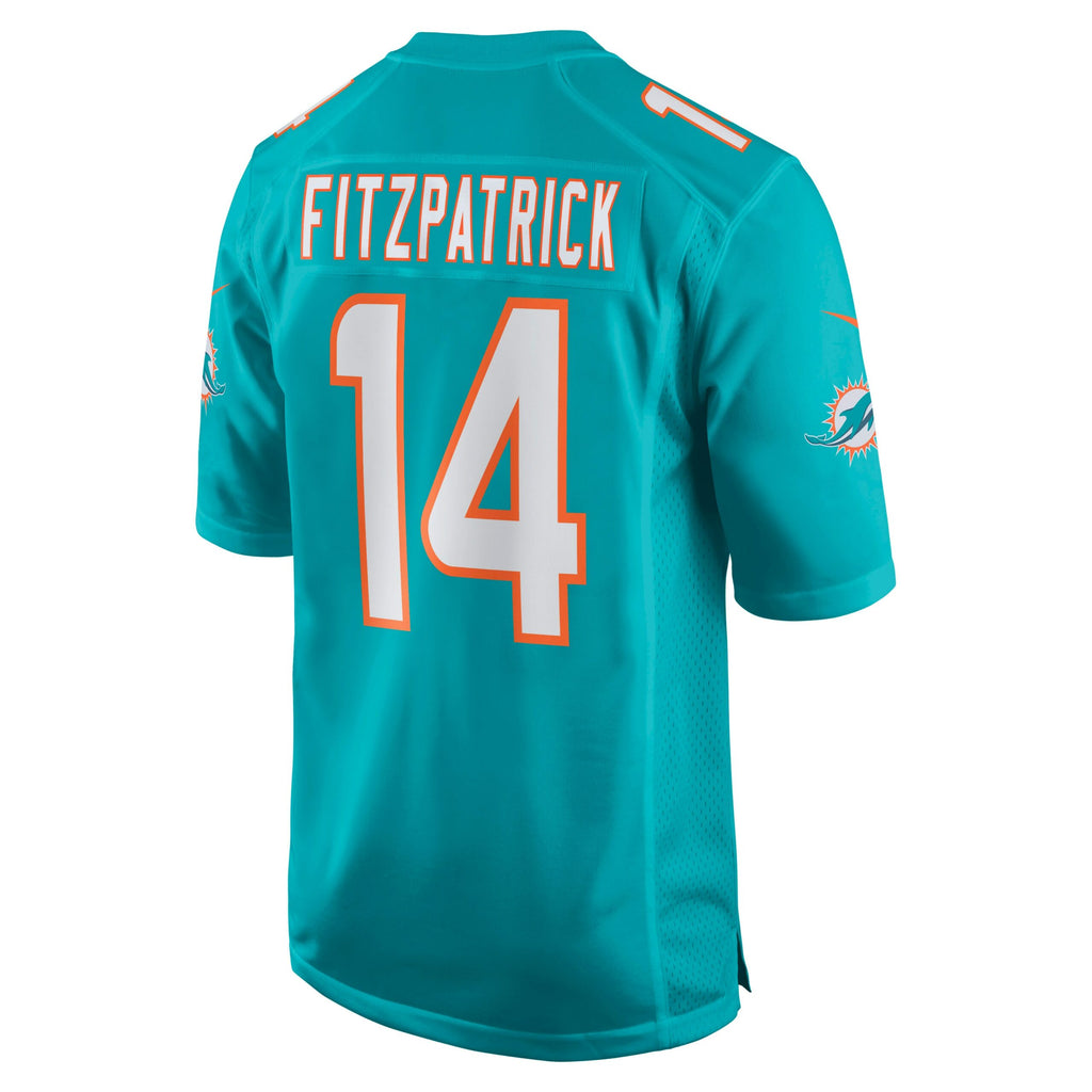 Ryan Fitzpatrick Miami Dolphins Game Jersey - Aqua