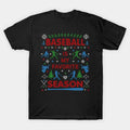 Funny Baseball Season Ugly Christmas Sweater Party Original T-Shirt