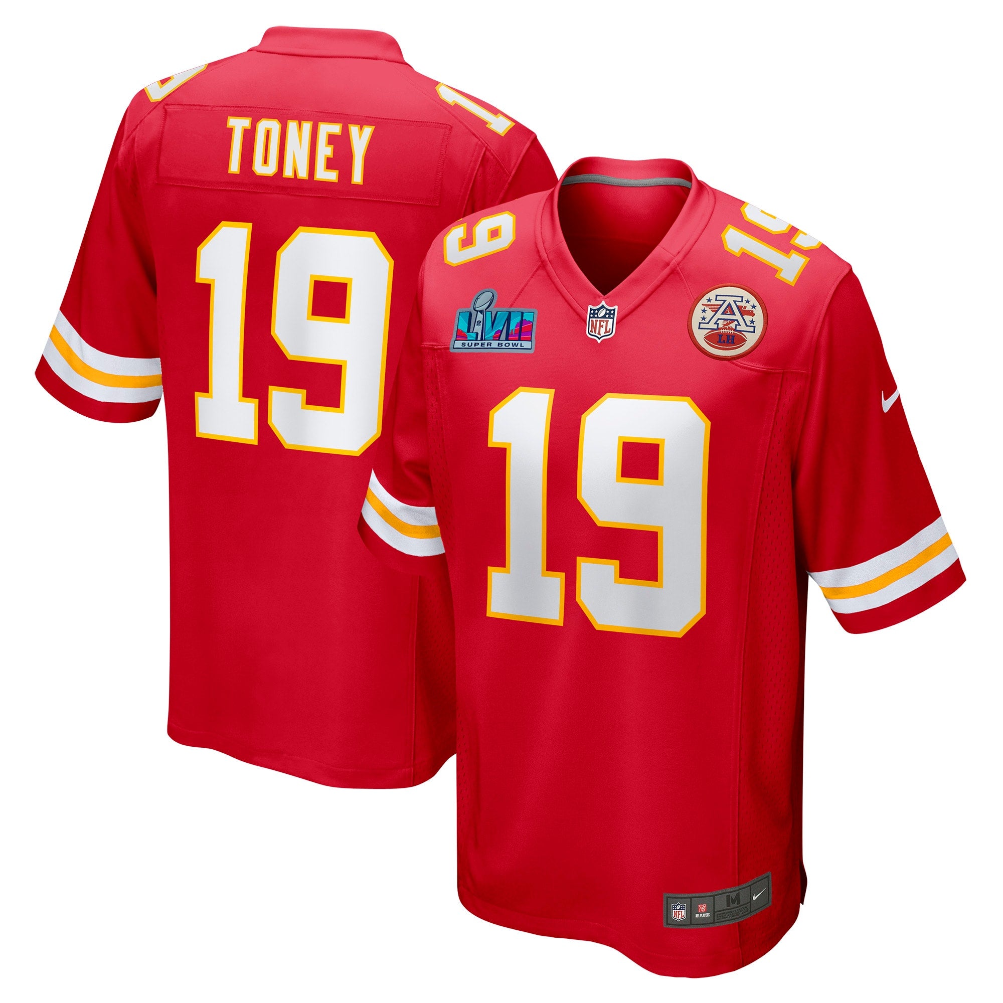 Kadarius Toney Kansas City Chiefs Super Bowl LVII Patch Game Jersey - Red
