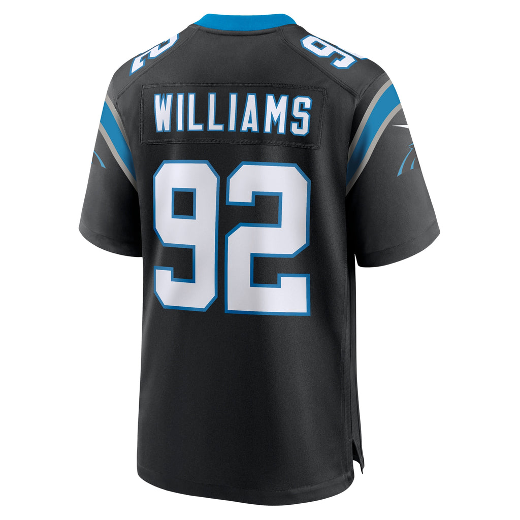 Raequan Williams Carolina Panthers Team Game Jersey - Black