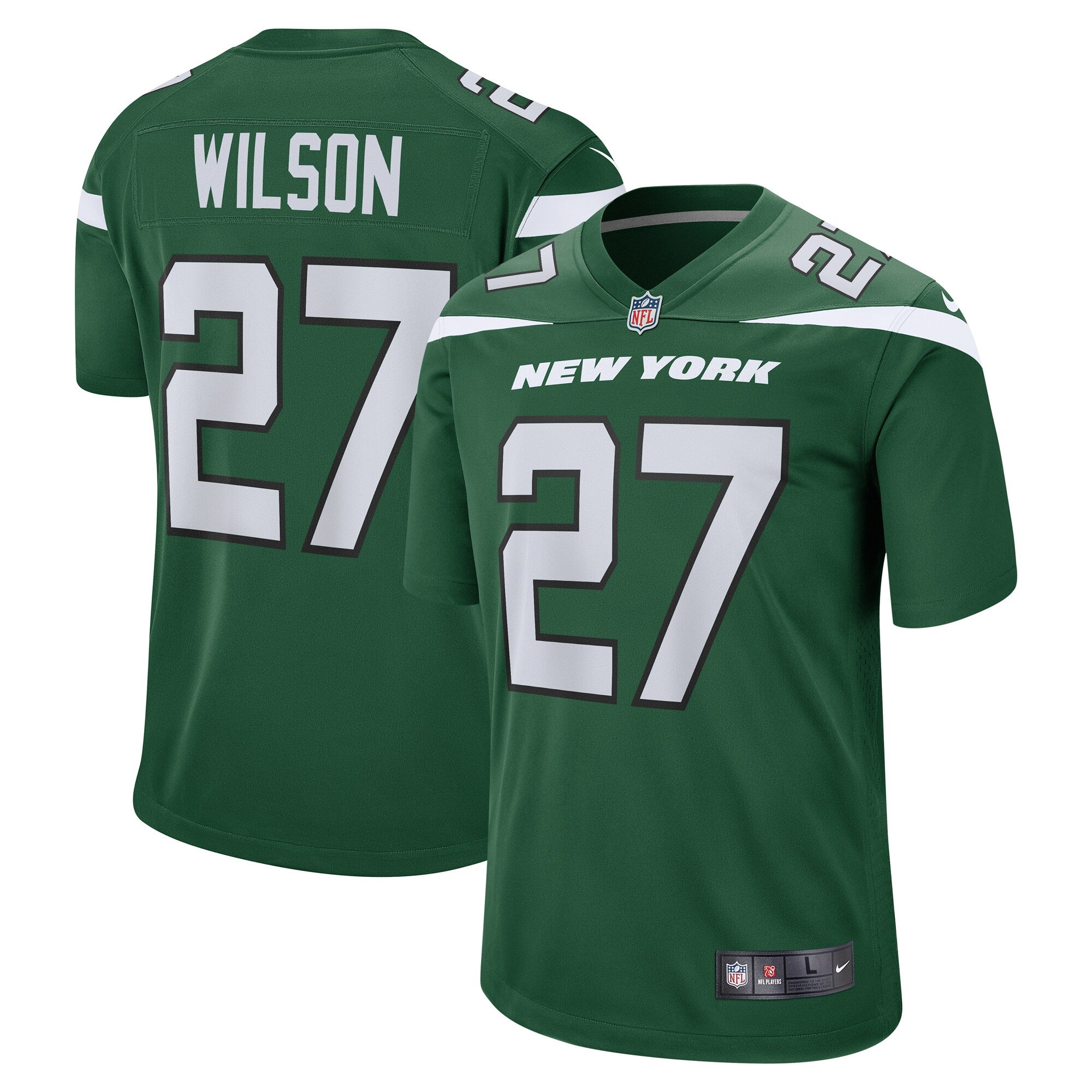 Quincy Wilson New York Jets Game Jersey - Gotham Green