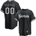 Custom Name Chicago White Sox Black City Connect Replica Men's Jersey