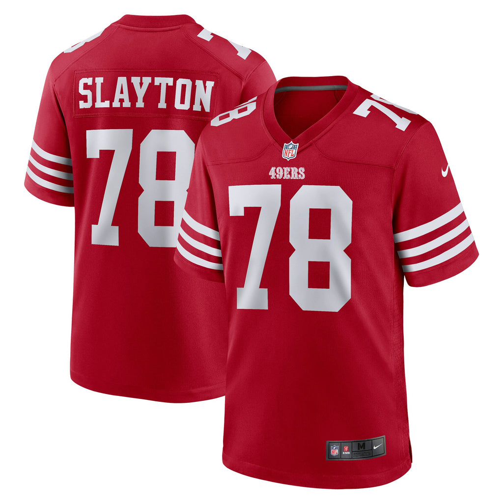 Chris Slayton San Francisco 49ers Game Jersey - Scarlet