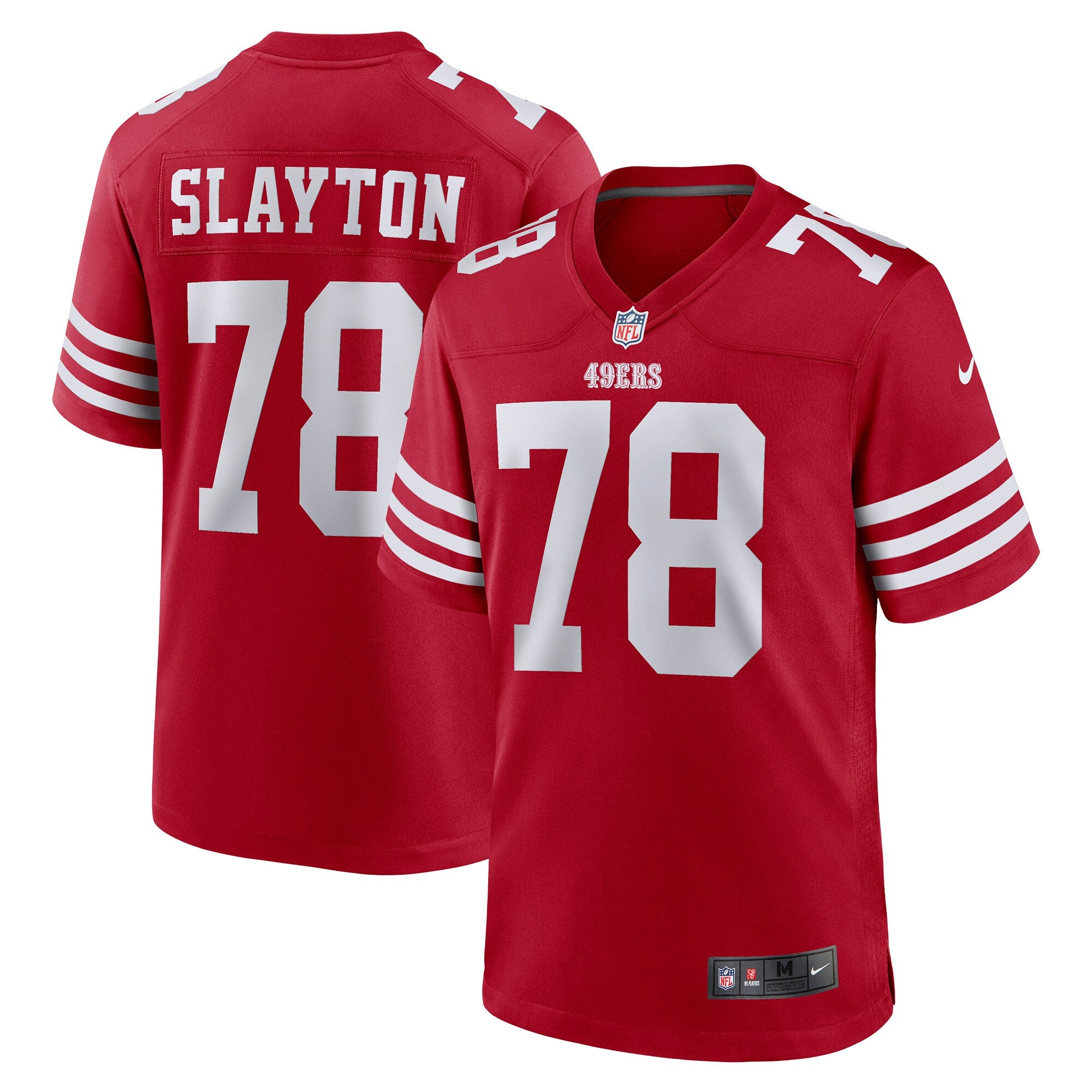 Chris Slayton San Francisco 49ers Game Jersey - Scarlet